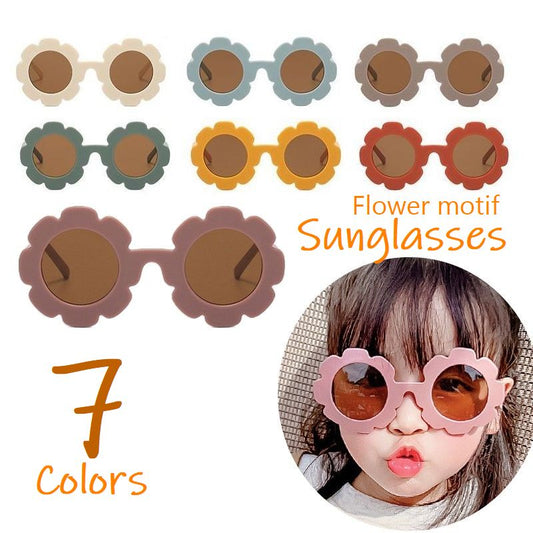 サングラス 子供用 ひまわりモチーフ 丸型 キッズ ジュニア 商品画像