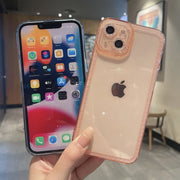 iPhoneケース iPhoneカバー スマホケース 軽量 クリア ラインストーン TPU 耐衝撃 カメラ保護 背面保護 傷防止
