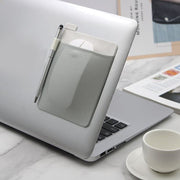 マウス収納ポケット 貼り付け 貼る ノートパソコン ノートPC マウスケース マウスホルダー 背面 落下防止 無地 シンプル