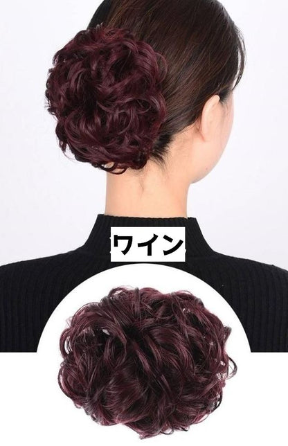 お団子ウィッグ ポイントウィッグ ヘアクリップ クリップ つけ毛 バンスクリップ 商品画像3