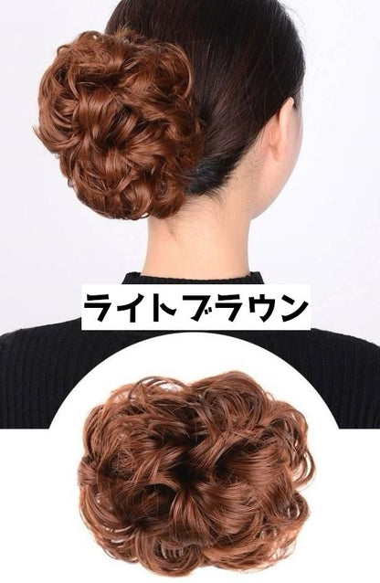 お団子ウィッグ ポイントウィッグ ヘアクリップ クリップ つけ毛 バンスクリップ 商品画像5