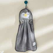 ループ付きタオル 3枚セット 子供用 キッズ ベビー ハンドタオル ペンギン アヒル あひる お手拭き 吊り下げ 手洗い 布巾 ふきん アニマル フェイス かわいい 洗面所 台所 保育所 幼稚園 学校 幼児 乳児 小学生 赤ちゃん 雑貨 子ども用 こども