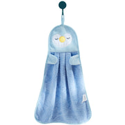 ループ付きタオル 単品 1枚 子供用 キッズ ベビー ハンドタオル ペンギン アヒル あひる お手拭き 吊り下げ 手洗い 布巾 ふきん アニマル フェイス かわいい 洗面所 台所 保育所 幼稚園 学校 幼児 乳児 小学生 赤ちゃん 雑貨 子ども用 こども