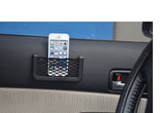 車内収納ポケット カー用品 収納ポケット 小物収納 ネット ネットポケット スマホ収納 スマホ スマホホルダー シンプル 小物 収納 車用品 簡単 便利 粘着式