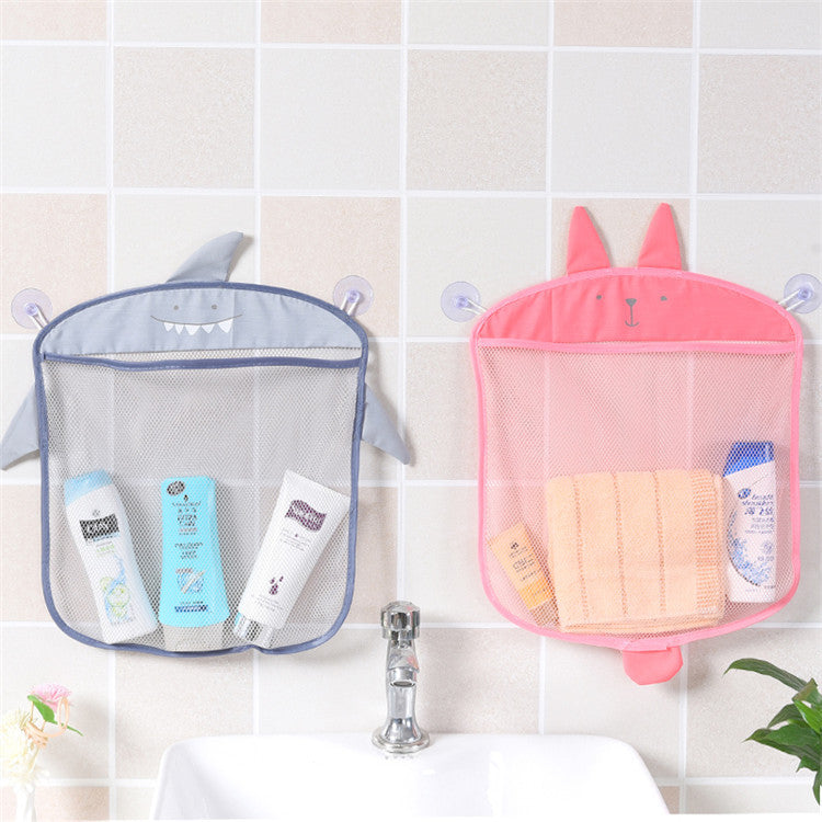 浴室収納ネット メッシュ 収納袋 収納バッグ 吸盤式 お風呂場 商品画像