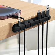 ケーブルホルダー USBケーブル 充電ケーブル 充電コード 単品 パソコン周辺機器 イヤホン スマートフォン タブレット 配線 電源コード 収納 整理整頓 はめ込み