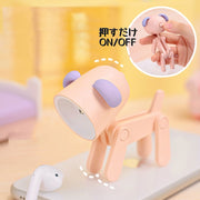 テーブルライト 卓上ライト テーブルランプ ミニ 犬 いぬ 鹿 シカ スタンドライト ベットサイド ナイトライト 電池式 スマホスタンド