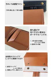 メガネケース メガネ収納ボックス 3ボックス 眼鏡小物 レザー風 多機能 アクセサリーボックス 小物入れ 持ち運び便利 旅行 シンプル おしゃれ かっこいい カッコイイ 黒 茶