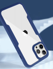 iPhoneケース カバー スマホケース 軽量 耐衝撃 全面保護 クリア 透明 バイカラー マット つや消し 14 13 12