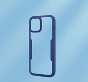 iPhoneケース カバー スマホケース 軽量 耐衝撃 全面保護 クリア 透明 バイカラー マット つや消し 14 13 12