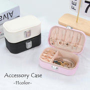 アクセサリーケース ジュエリーボックス 収納ボックス 小物入れ 仕切り かわいい おしゃれ ネックレス ピアス イヤリング
