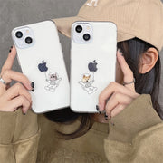 スマホカバー スマホケース iPhoneカバー iPhoneケース レディース 女性 メンズ 男性 ユニセックス 男女兼用 お揃い ペアルック スマホアクセサリー スマホ関連雑貨 透明 クリア イヌ 犬 猫 ネコ 可愛い キュート ポップ カジュアル おしゃれ ユニーク 面白い