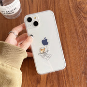 スマホカバー スマホケース iPhoneカバー iPhoneケース レディース 女性 メンズ 男性 ユニセックス 男女兼用 お揃い ペアルック スマホアクセサリー スマホ関連雑貨 透明 クリア イヌ 犬 猫 ネコ 可愛い キュート ポップ カジュアル おしゃれ ユニーク 面白い