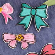 ワッペン アップリケ 単品 ステッカー リボン 裁縫材料 手芸 リメイク ハンドメイド 帽子 洋服 ジーンズ DIY アイロン