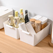 収納ケース 収納ボックス 小物入れ 取っ手付き 蓋なし 卓上 デスク 衣類 おもちゃ 本 組み立て 整理整頓 省スペース 便利