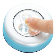 LEDタッチライト 電池式 ナイトライト テーブルランプ ルームランプ 間接照明 ベッドサイド キャビネット下 枕元 丸型 小型