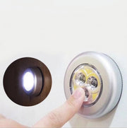 LEDタッチライト 電池式 ナイトライト テーブルランプ ルームランプ 間接照明 ベッドサイド キャビネット下 枕元 丸型 小型