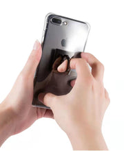 スマホリング 単品 1個 リングスタンド ホールドリング リングホルダー スマホスタンド 指輪型 光沢 スクエア 四角 落下防止 角度調整 iPhone Android スマホ スマートフォン 便利 シンプル スタイリッシュ