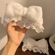 ヘアバンド タオル地 ヘアターバン タオルキャップ ヘッドバンド 吸水 リボン レース バスグッズ バス用品 洗顔用品 お風呂 かわいい 可愛い