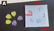 シリコンモールド レジン DIY 型 手作り アクセサリー フラワー お花 花びら プレート 石鹸 キャンドル おしゃれ