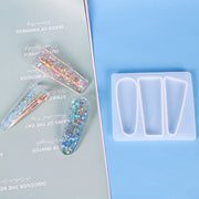 シリコンモールド 抜き型 UVレジン 樹脂粘土 ハンドメイド 手芸 手作り ヘアアクセサリー ヘアピン ヘアクリップ バレッタ