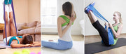 エクササイズバンド トレーニングチューブ ストレッチ フィットネス 引き締め 筋トレ ダイエット ヨガ トレーニング ゴム コンパクト 省スペース 軽量 スポーツ器具