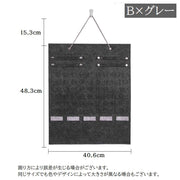 ウォールポケット アクセサリー収納 壁掛け 吊り下げ式 フェルト製 サングラス ピアス ネックレス ブレスレット ヘアアクセサリー 大容量 おしゃれ インテリア雑貨