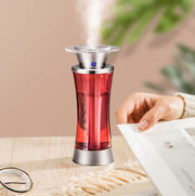 加湿器 USB加湿器 ミニ加湿器 USB接続 卓上 コンパクト 置き型 シンプルデザイン 光る 小型 デスク オフィス ミスト コンパクト加湿器