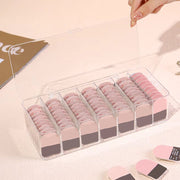 コンタクト収納ケース 蓋付き カラーコンタクト 使い捨てコンタクト 収納 保管 透明 クリア インテリア ふた付き カラコン