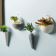 フラワーポット 花瓶 花器 植木鉢 鉢 プラントハンガー 壁掛け 吊り下げ 観葉植物 インテリア 屋内 貼り付け 穴あけ 工具 不要 おしゃれ