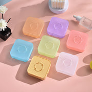 メイクパフケース スポンジケース 収納ケース メイクアップ用品 ケースのみ 四角 スクエア 持ち運び 携帯 コンパクト シンプル