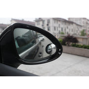 車用ルームミラー 補助ミラー 丸形 サブミラー 2個セット カー用品 自動車 車庫入れ 広視野 安全 便利 事故防止 ブラック