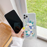 iPhoneケース iPhoneカバー スマホケース スマホカバー ソフト クリアケース 背面保護 傷予防 傷防止 フラワー お花 可愛い iPhone用 スマートフォン アイフォン 携帯ケース 保護カバー おしゃれ