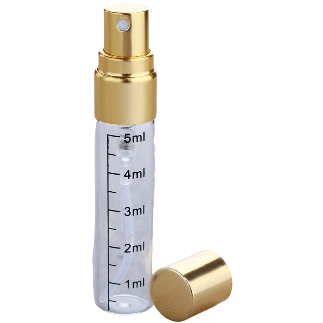 アトマイザー 詰め替え容器 5ml コスメ 香水 詰替え 持ち運び スプレー コンパクト ミニ 化粧品 旅行 トラベル ガラス 透明