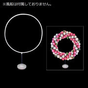 リングバルーンスタンド バルーンスタンド 単品 1個 直径100cm 組立キッド サークル ラウンド アーチ リング 輪っか 大きめ 風船スタンド バルーンホルダー 風船ホルダー バルーンスティック 組み立て式 クリア 透明 室内装飾 ポール 飾り付け パーティー 誕生日