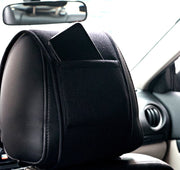ヘッドレストカバー ポケット付き 収納付き 車用品 カーアクセサリー カーインテリア用品 運転席 助手席 車内 汚れ防止 傷防止 洗える 清潔 マジック テープ取り付け 簡単 おしゃれ
