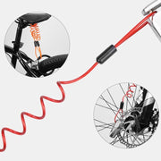 ディスクロックリマインダー バイク用品 自転車用品 ケーブル ロープ ロック解除忘れ防止 盗難防止 簡単 便利 カラバリ豊富 黄 赤 緑