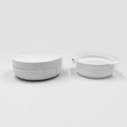 詰め替え容器 空き容器 リキッドファンデーションケース パフ付き 鏡付き ミラー 小分け容器 コンパクト 丸型 BBクリーム 下地クリーム 携帯 持ち運び 旅行 お出掛け