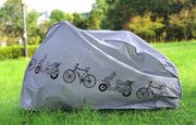 自転車カバー サイクルカバー レインカバー 雨除け 防水 防塵 面ファスナー イラスト入り おしゃれ かわいい 日焼け対策 マウンテンバイク ロードバイク ママチャリ 自転車用カバー
