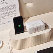 ケーブルボックス コード収納 配線隠し 配線収納 ケーブル収納 電源タップボックス 小物入れ コードケース タップ収納ボックス ケーブル整理用品 収納ボックス 蓋つき フタ付き 整理整頓 日用品 インテリア小物 シンプル 単色 無地 ホコリ防止 汚れ防止 便利グッズ 白 灰