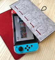 Nintendo Switch用ケース Nintendo スイッチ 保護 フェルト 衝撃 軽量 ケース スイッチ用ケース ソフト収納付き 保護ケース 保護カバー ソフトケース 大人 シンプル おしゃれ グレー