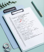 クリップボード バインダー クリップファイル A4 縦型 防水 厚手 文房具 事務用品 ビジネス オフィス 書類 資料収納 無地
