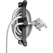 ケーブルホルダー キッチン家電 コンセント 配線収納 電源コード巻き取り まとめる 曲面固定 フック 整理整頓 粘着式両面テープ