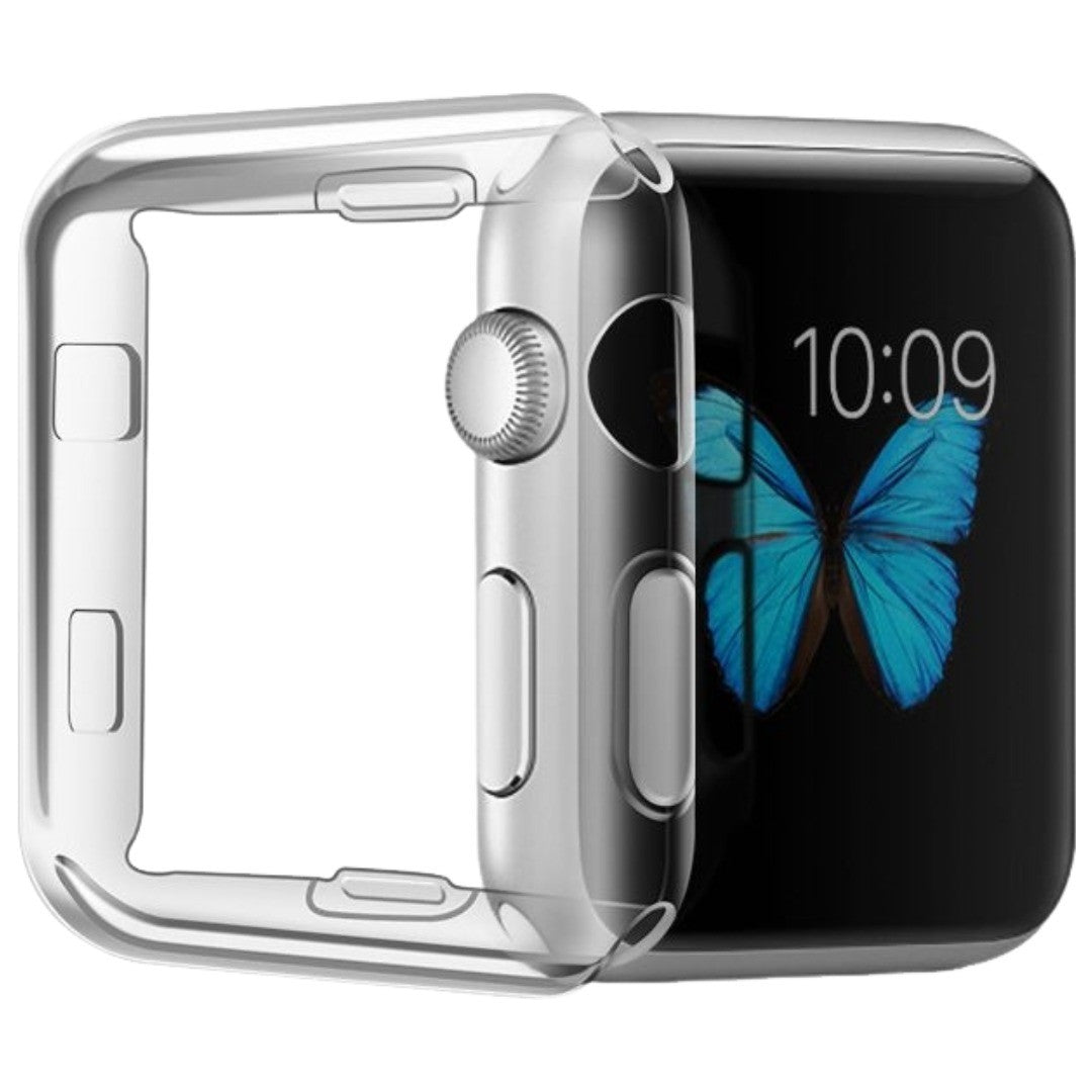 アップルウォッチカバー Apple Watch 保護ケース フェイスカバー 透明 クリア 38mm 42mm 40mm 44mm 41mm 45mm SE Series7 6 5 4 3 2 1 傷防止 汚れ防止 シンプル スマートウォッチアクセサリー