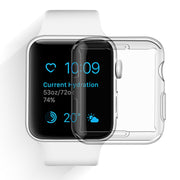 アップルウォッチカバー Apple Watch 保護ケース フェイスカバー 透明 クリア 38mm 42mm 40mm 44mm 41mm 45mm SE Series7 6 5 4 3 2 1 傷防止 汚れ防止 シンプル スマートウォッチアクセサリー