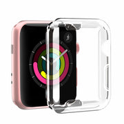 アップルウォッチカバー Apple Watch 保護ケース フェイスカバー 透明 クリア 38mm 42mm 40mm 44mm 41mm 45mm SE Series7 6 5 4 3 2 1 傷防止 汚れ防止 シンプル スマートウォッチアクセサリー