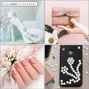 デコレーションシール デコレーションシート デコシール ジュエリーシール フェイクパール 1シート 大容量 3mm 4mm 5mm 6mm 立体的 ステッカー ハンドメイド用品 DIY用品 手芸用品 クラフト アクセサリー ネイル スマホ デコレーション シンプル 小さめ