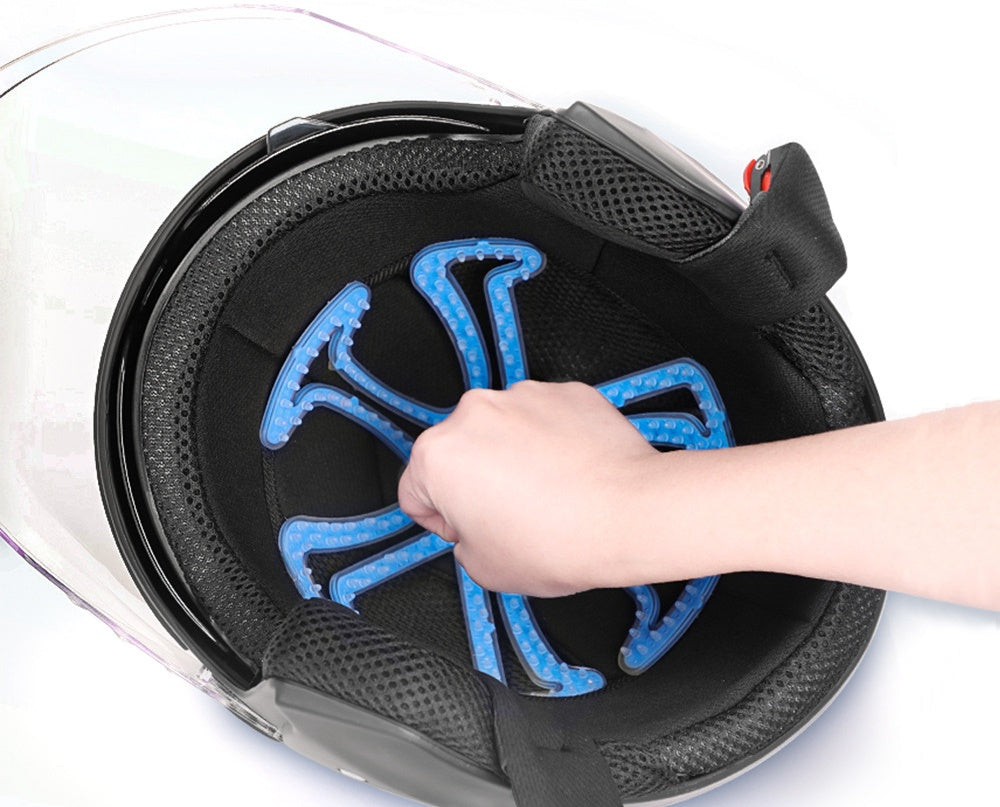 ヘルメットインナー ヘルメットライナー ベンチレーションライナー シリコンパッド バイク インナーパッド 商品画像2