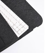 キーボードカバー キーボードケース デスクトップPC用 パソコン用 フェルト キーボード収納 スリム スリープ 防塵 ほこり対策 キズ防止 PCアクセサリー オフィス 職場 自宅 おしゃれ ゴム 出張 在宅勤務 テレワーク インナー シンプル
