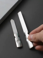 爪やすり 爪磨き 爪ヤスリ ネイル ネイルケア用品 爪ケア バッファー 本格的 シルバー シンプル